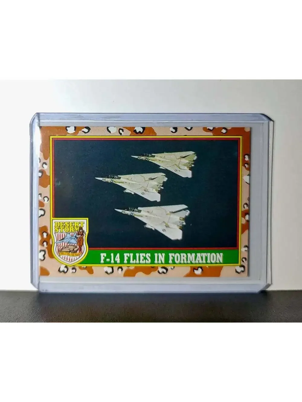 F-14 Flies in Formation 1991 Topps Desert Storm #22 Card